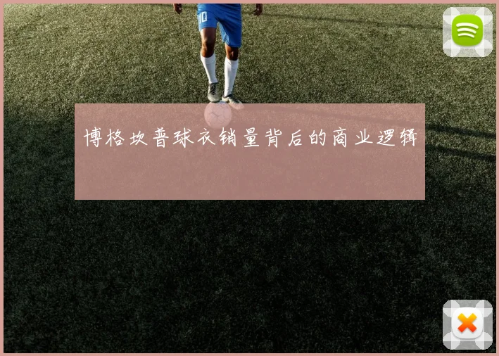 博格坎普球衣销量背后的商业逻辑